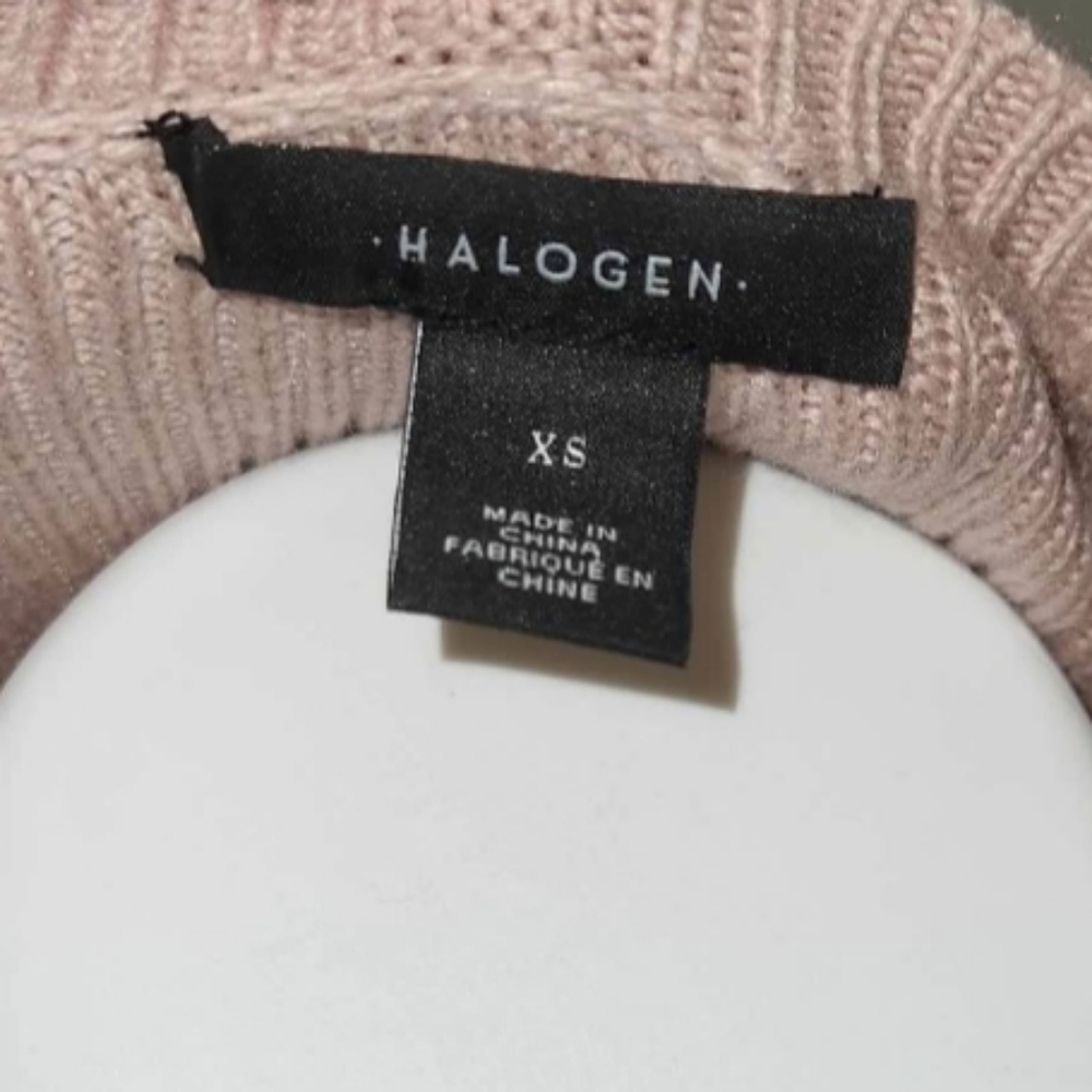 Halogen Petite Light Pink Ruffle Tiered Bell Sleeve Sweater - Picture 4 of 4